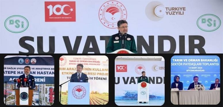 Bakan Yumaklı, Suyun en değerli hazine olduğunu söyledi.