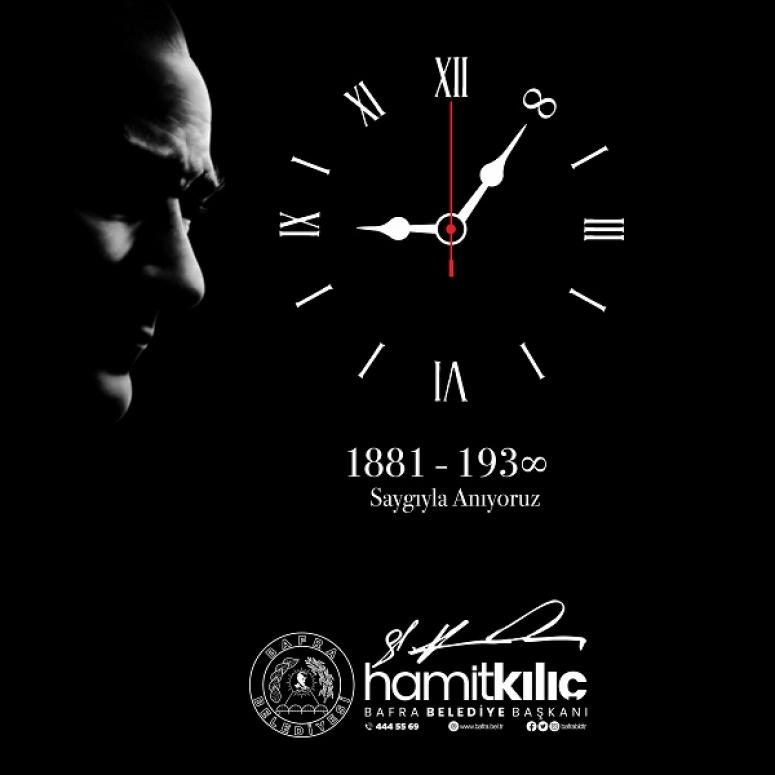 BAŞKAN KILIÇ'IN 10 KASIM MESAJI