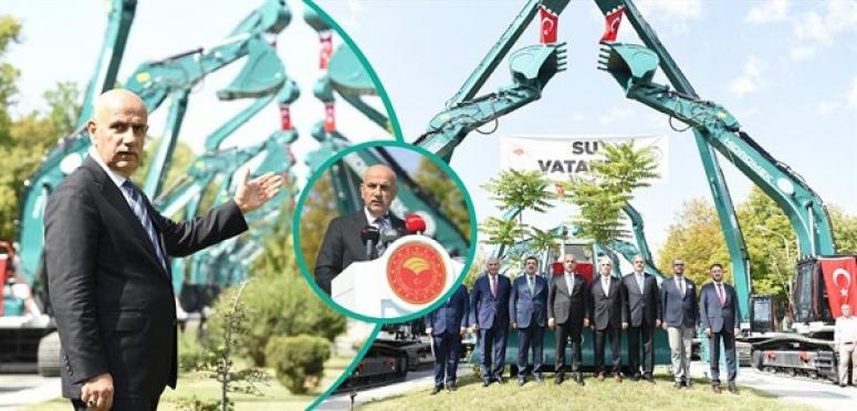 DSİ'NİN ARAÇ FİLOSUNA 110 İŞ MAKİNESİ DAHA KATILDI
