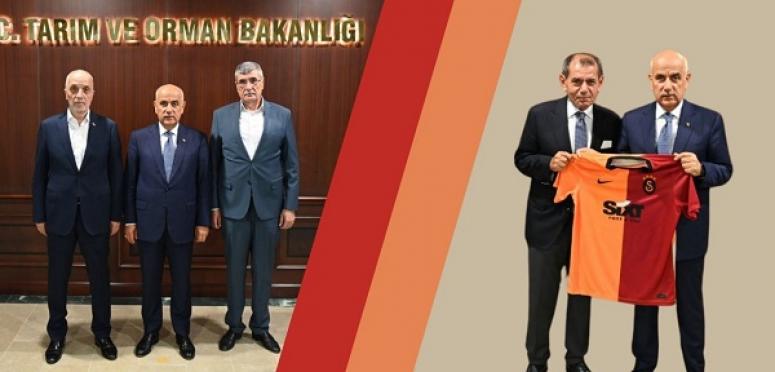 BAKAN KİRİŞCİ, GALATASARAY SPOR KULÜBÜ BAŞKANI ÖZBEK’İ KABUL ETTİ