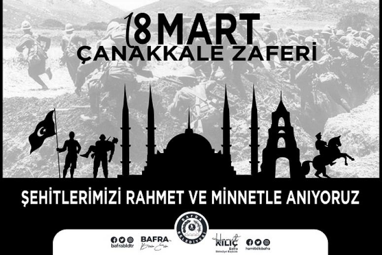 BAŞKAN KILIÇ'IN 18 MART ÇANAKKALE ZAFERİ VE ŞEHİTLERİ ANMA GÜNÜ MESAJI