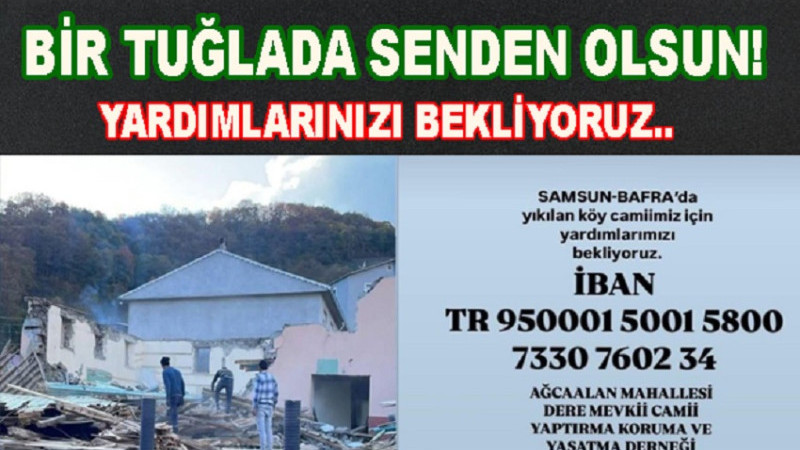 BİR TUĞLADA SENDEN OLSUN!