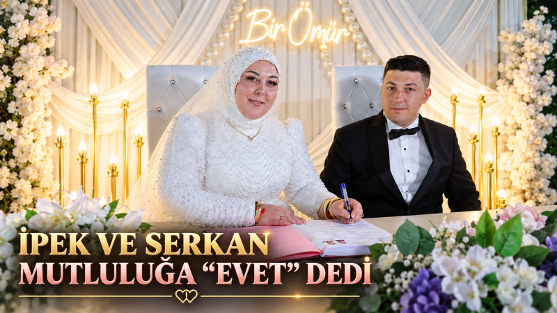 İPEK VE SERKAN MUTLULUĞA “EVET” DEDİ