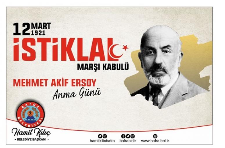 BAŞKAN KILIÇ’IN  İSTİKLAL MARŞININ KABULÜ VE MEHMET AKİF ERSOY’U ANMA GÜNÜ MESAJI