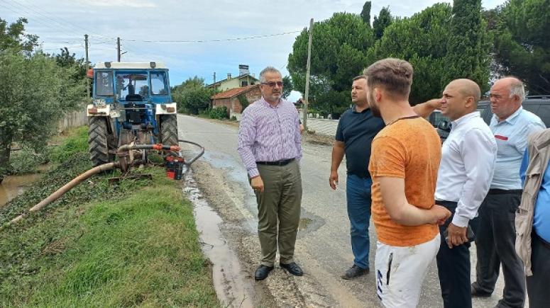 Başkan etkilenleri ziyaret etti