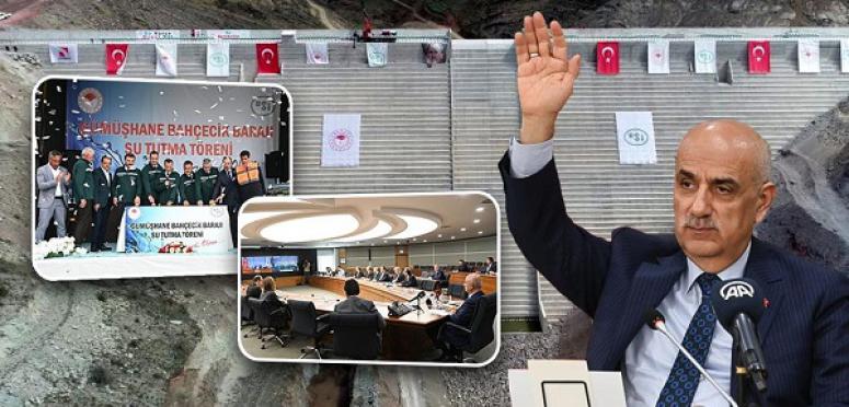 BAKAN KİRİŞCİ, GÜMÜŞHANEDE  KONUŞTU