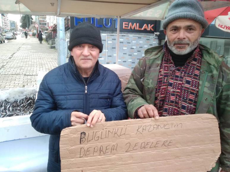 Balıkçı Hayati Mırık bugünkü gelirini depremzedelere bağışlayacak