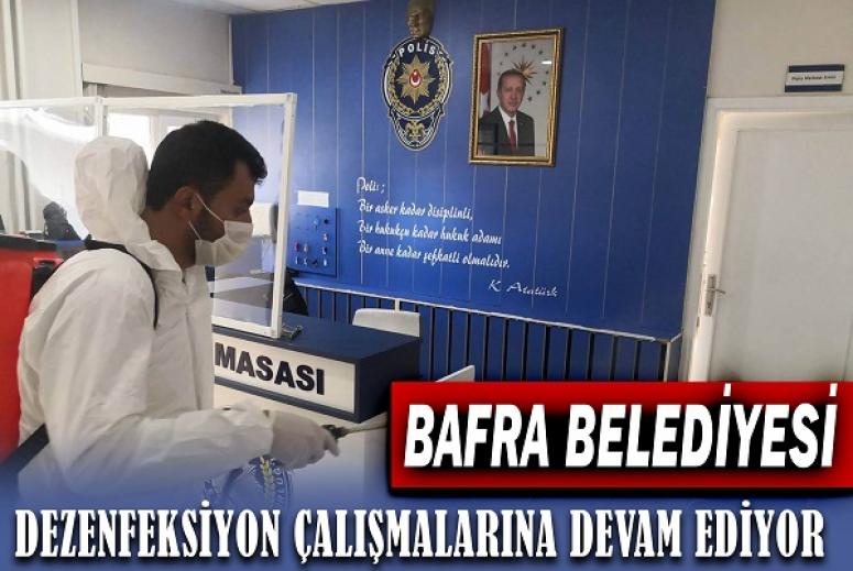 BELEDİYE DEZENFEKSİYON ÇALIŞMALARINA DEVAM EDİYOR